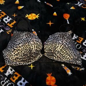 Victoria’s Secret Brown and Black Leopard Cheetah Print very Sexy Push Up Bra